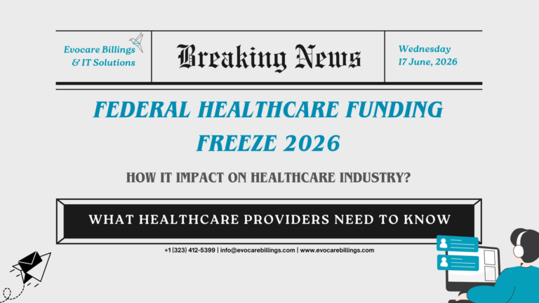 Federal Healthcare Funding Freeze 2026 affecting Medicaid payments, medical billing, healthcare providers, revenue cycle management, and reimbursement delays