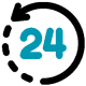 24/7 medical billing support badge highlighting round-the-clock expert assistance