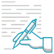 Medical scribe and charting services icon representing accurate clinical documentation support